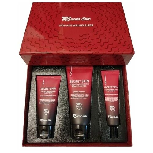 Набор косметики со змеиным пептидом Secret Skin Syn-Ake Wrinkleless 3 Set