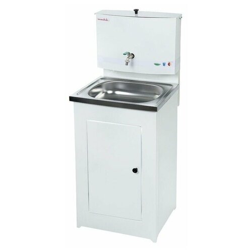 Дачный умывальник без подогрева Акватекс (белый, стальная раковина)