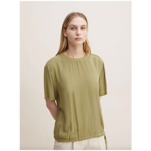 Блузка Tom Tailor для женщин зеленая, размер 42 (50)