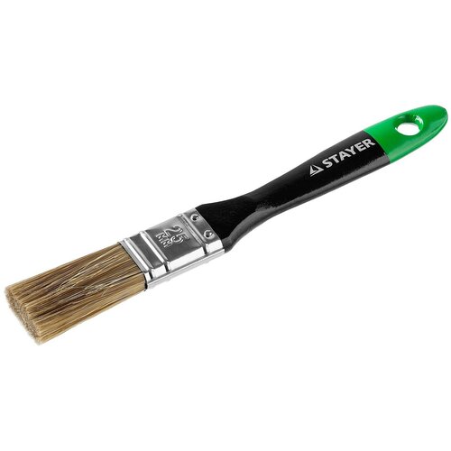 Плоская кисть STAYER 25 мм 1 искусственная щетина деревянная ручка 0106-025 щетка для одежды деревянная искусственная щетина