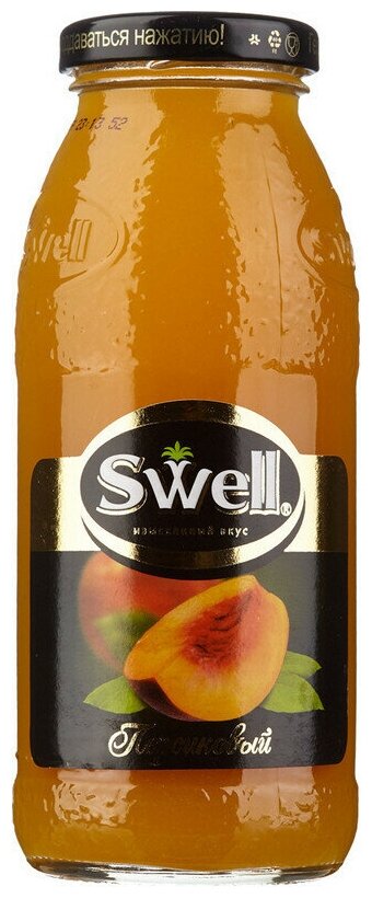 Нектар SWELL персик для детского питания 0.25 л. 8шт/уп - фотография № 2