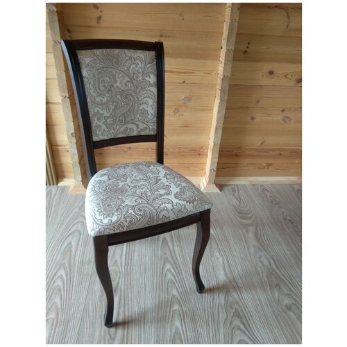 Стул Аврора массив дерева/темный орех/текстиль