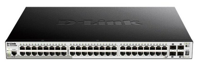 D-Link Сетевое оборудование DGS-1510-52XMP A1A PROJ Настраиваемый L2+ стекируемый коммутатор с 48 портами 10 100 1000Base-T и 4 портами 10GBase-X