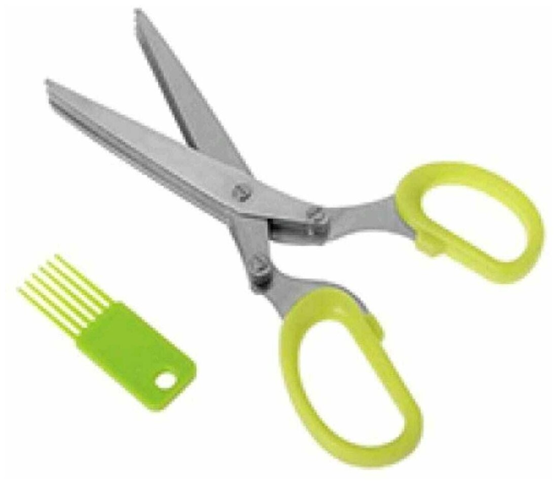 Ножницы для нарезки зелени 5 лезвий / Кухонные ножницы / Ножницы на кухню, ножницы для зелени - фотография № 1
