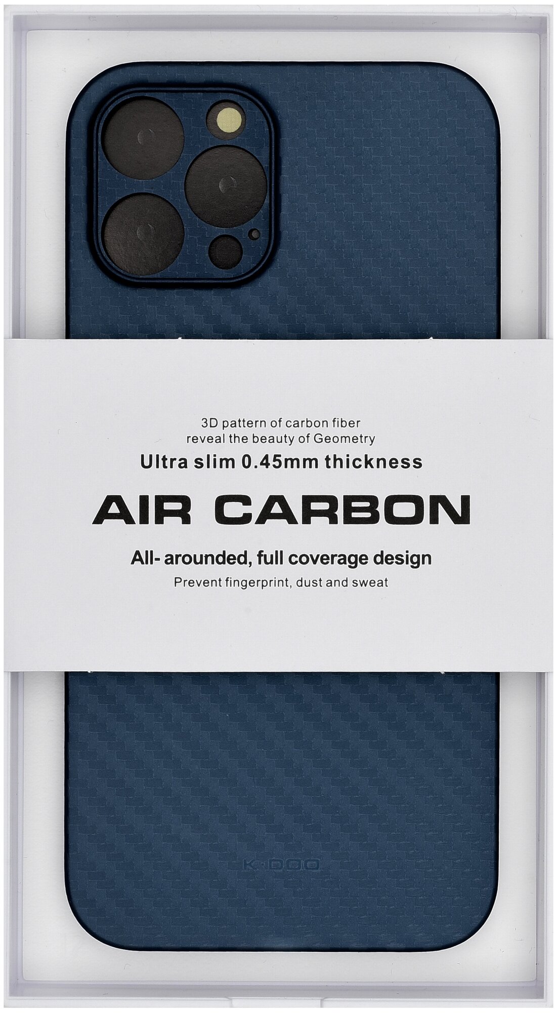 Чехол для iPhone 12 Pro Max AIR Carbon High Quality - Синий