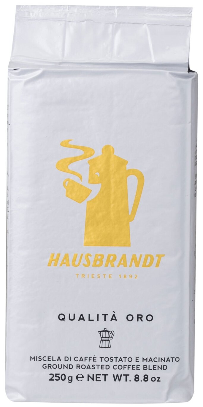 Кофе молотый Hausbrandt Oro (Оро), в/у, 4x250г - фотография № 2