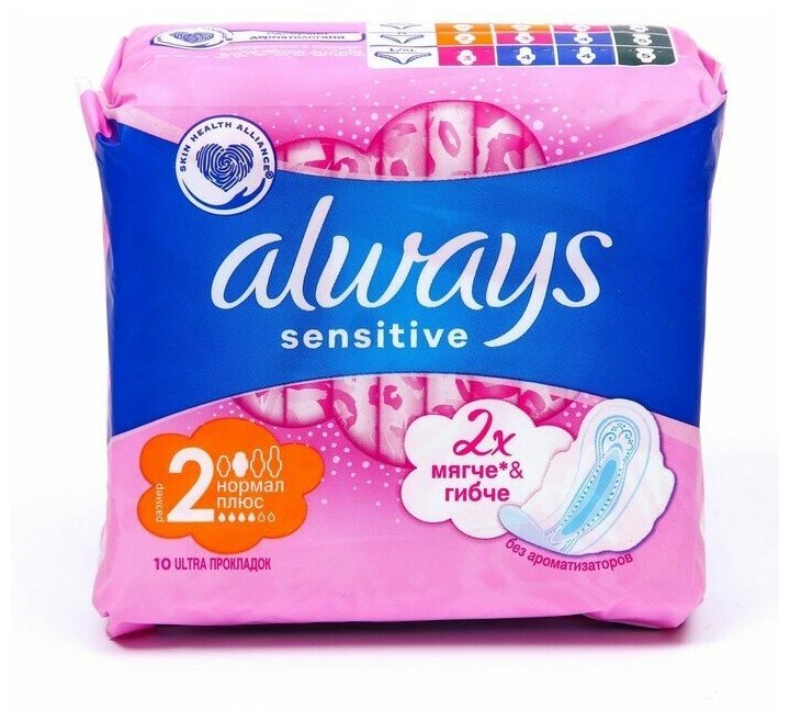 Прокладки Always Ultra Sensitive Normal Plus, 10 шт.