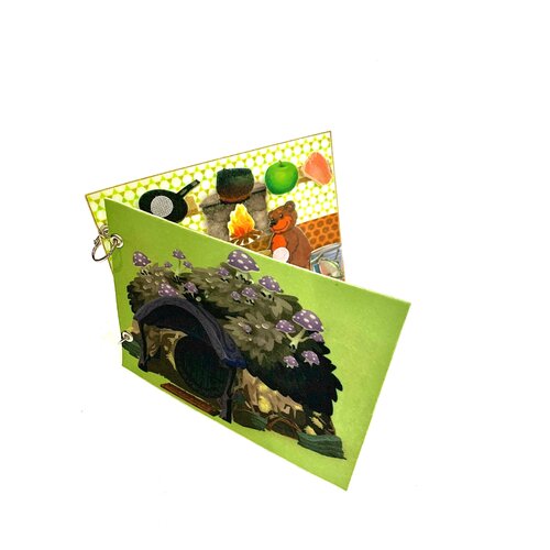 Обучающая книжка из фетра на липучках для малышей 