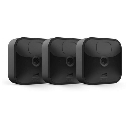 Комплект уличных Wi-Fi камер наблюдения Blink Outdoor 3 camera kit 1080p 3 шт. Black черные