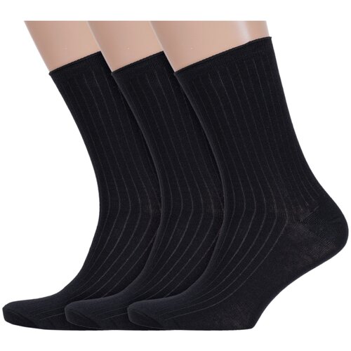 Носки Альтаир 3 пары, размер 23 (37-38), черный носки альтаир 3 пары размер 23 37 38 красный