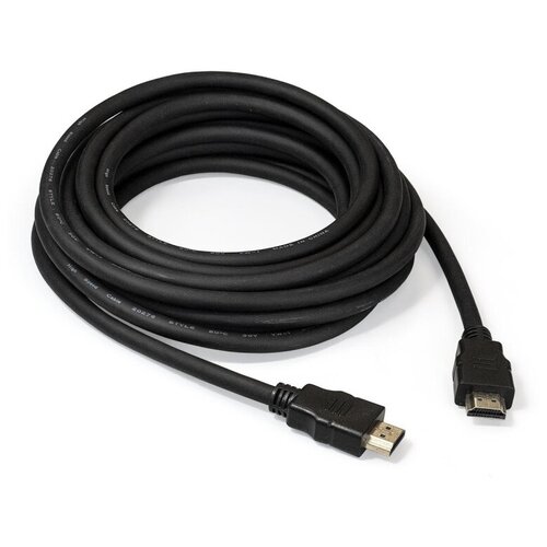 Кабель HDMI - HDMI, 5м, ExeGate EX-CC-HDMI2-5.0 (EX287732RUS) exegate ex287728rus кабель hdmi exegate ex cc hdmi2 0 5 19m 19m 0 5м v2 0 4k uhd ethernet позолоченные контакты