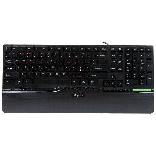 Клавиатура Delux Digion BlackGreen PTDLK1882U 104000₽