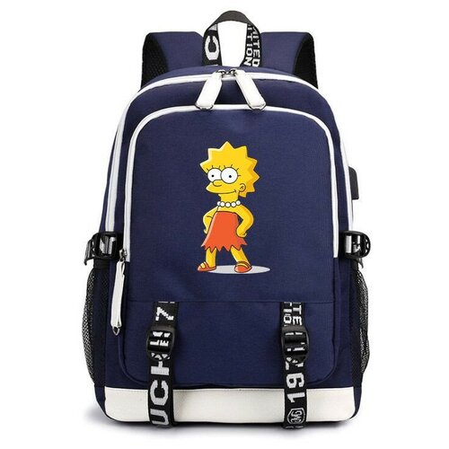 рюкзак барт симпсон the simpsons синий с usb портом 2 Рюкзак Лиза Симпсон (The Simpsons) синий с USB-портом №4