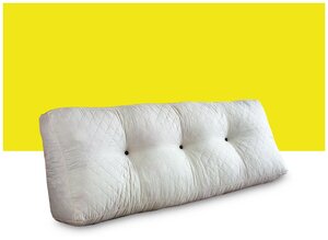 Фото Длинная диванная подушка для спины на диван на кровать для чтения и отдыха внутренняя без декоративного чехла 120*20/10*40 см