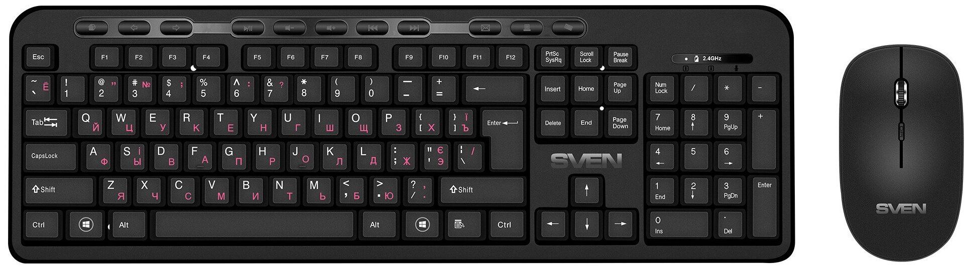 Беспроводной набор клавиатура+мышь SVEN KB-C3200W