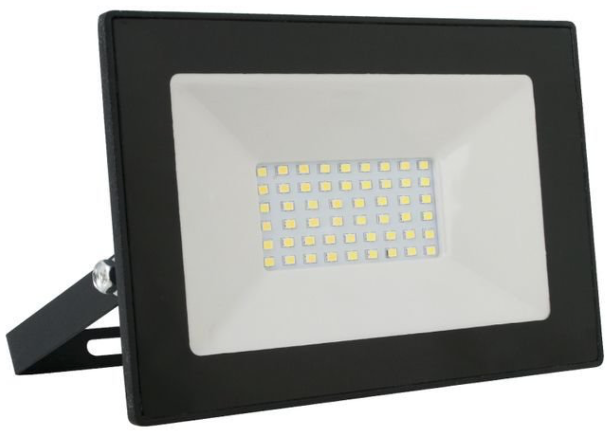 Прожектор светодиодный Ultraflash LFL-5001 C02 черный (LED SMD прожектор, 50 Вт, 230В, 6500К)