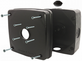 Монтажная коробка для видеокамер ST-K02 (черная)