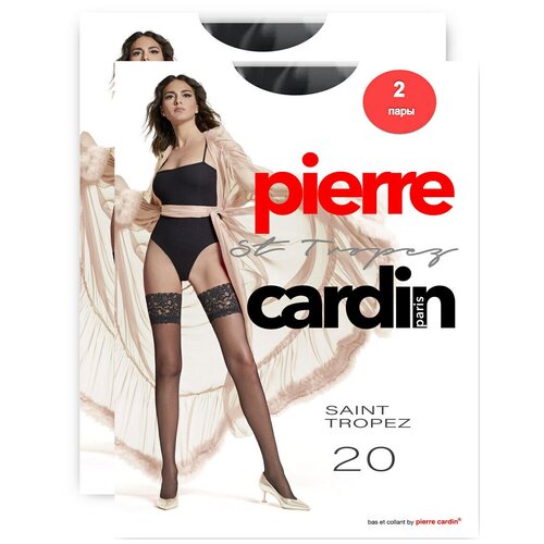 Чулки женские Pierre Cardin ST. TROPEZ 20 ден nero размер 2 (набор 2 шт) женские чулки черные