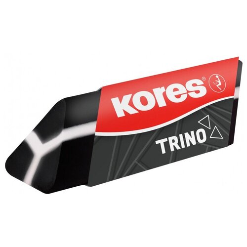 Ластик Kores TRINO треугольный, черный, ПВХ, 40504 1337957