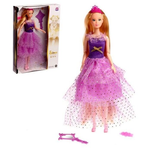 Кукла-модель Елена шарнирная, в пышном платье, с аксессуарами, микс (1 шт.) кукла модель анна шарнирная в пышном платье с аксессуарами микс