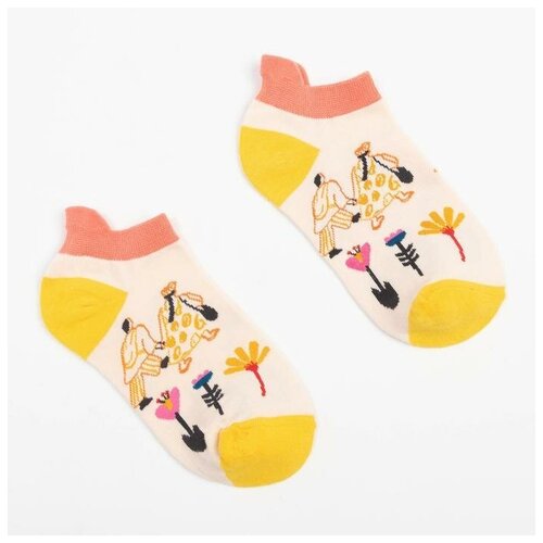 Носки Minaku, размер 36-41, розовый носки женские с принтом зайка укороченные размер 36 41