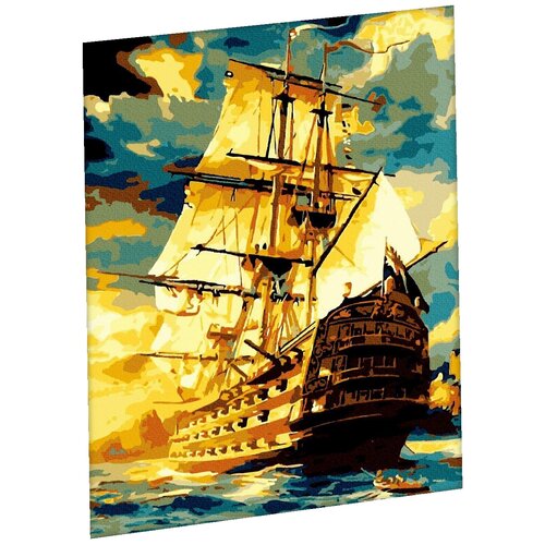 фото Картина по номерам на холсте 40×50 см «корабль в океане» школа талантов