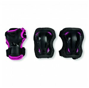 Защита комплект ROLLERBLADE SKATE GEAR JUNIOR 3 PACK black/pink 2024 (3XS)