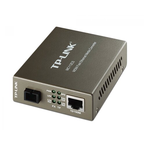 медиаконвертер tp link mc112cs 10 100mbit rj45 sc 802 3u 10 100base tx 100base fx Медиаконвертер TP-Link MC112CS