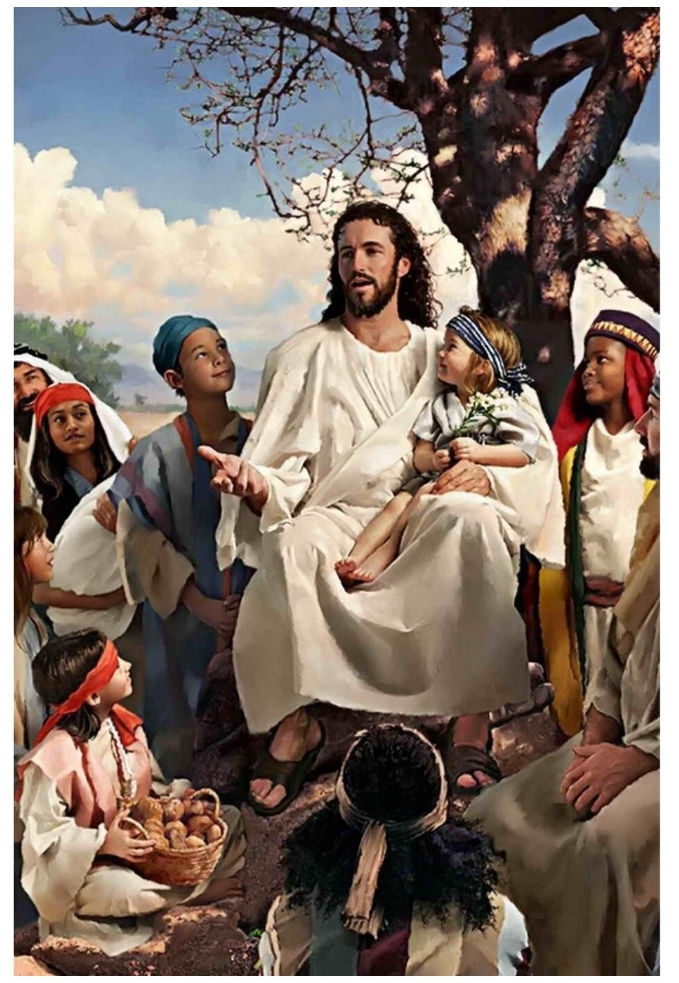 Картина по номерам на холсте Иисус - 2 40 х 60
