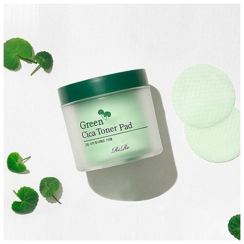 Тонер-пэды с центеллой RIRE Green Cica Toner Pad, 150мл, 70шт