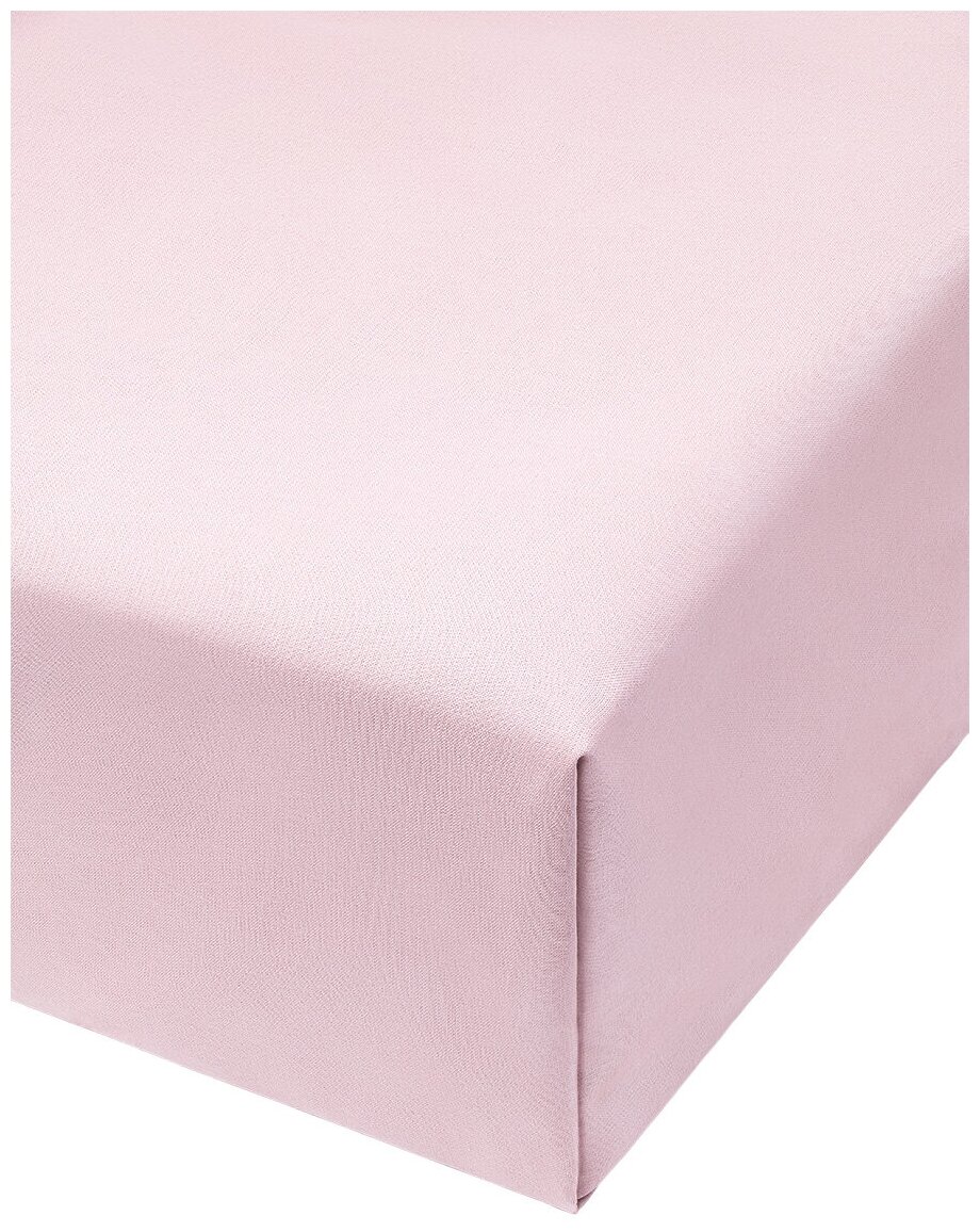 Проcтыня Бязь DeNASTIA 250x220см, цвет розовый, C050037 - фотография № 2