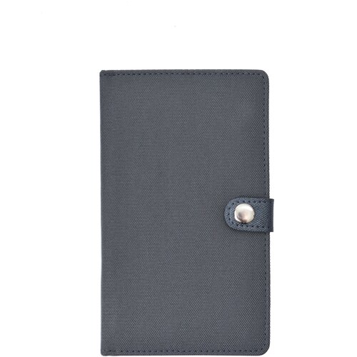 Телефонная адресная книжка/записная книжка Artlez, формат А6, твердый переплет, серая рогожка, алфавитный рубрикатор. Фиксирующий хлястик.