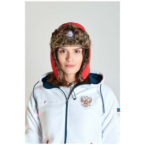 Шапка ушанка (красный) Forward u20340g-rr182 L/XL