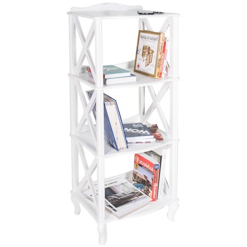 Этажерка-стеллаж Leset Джульетта-3 цвет Молочный дуб