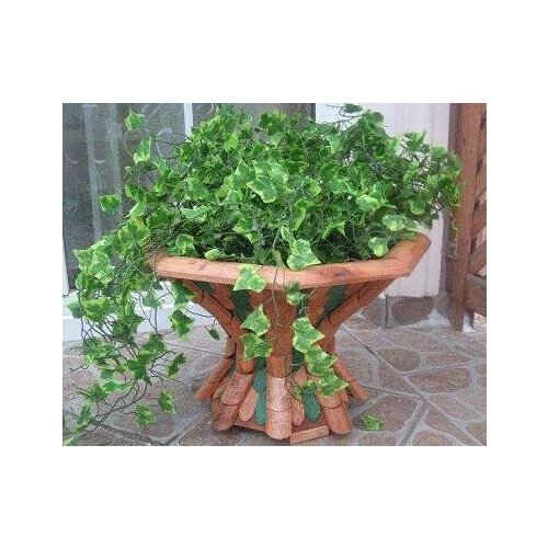 Цветочница деревянная D30