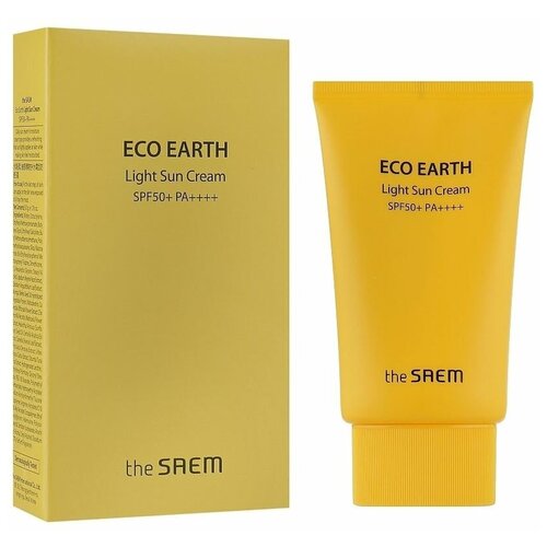 Солнцезащитный крем The SAEM Eco Earth Light Sun Cream SPF 50+/ PA++++ (50 гр)