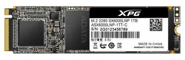 Твердотельный накопитель XPG SX6000 Lite 1 ТБ M2 ASX6000LNP-1TT-C