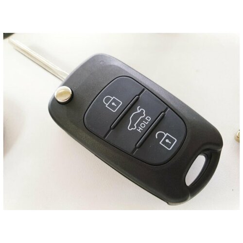 Корпус ключа зажигания для Хендай (Hyundai 3 кнопки, лезвие HY 22)