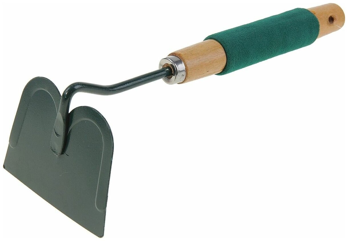 Мотыга металлическая / инструмент для садоводства, зеленая