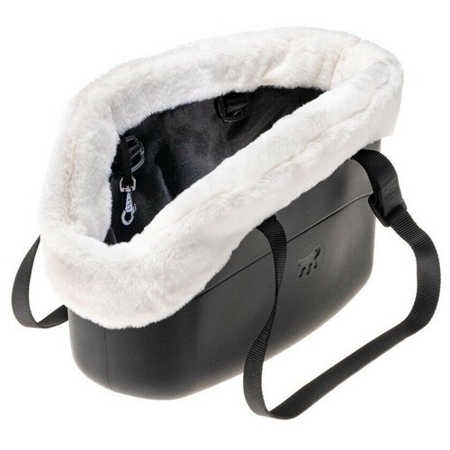 фото Сумка ferplast, искусственный мех, черный