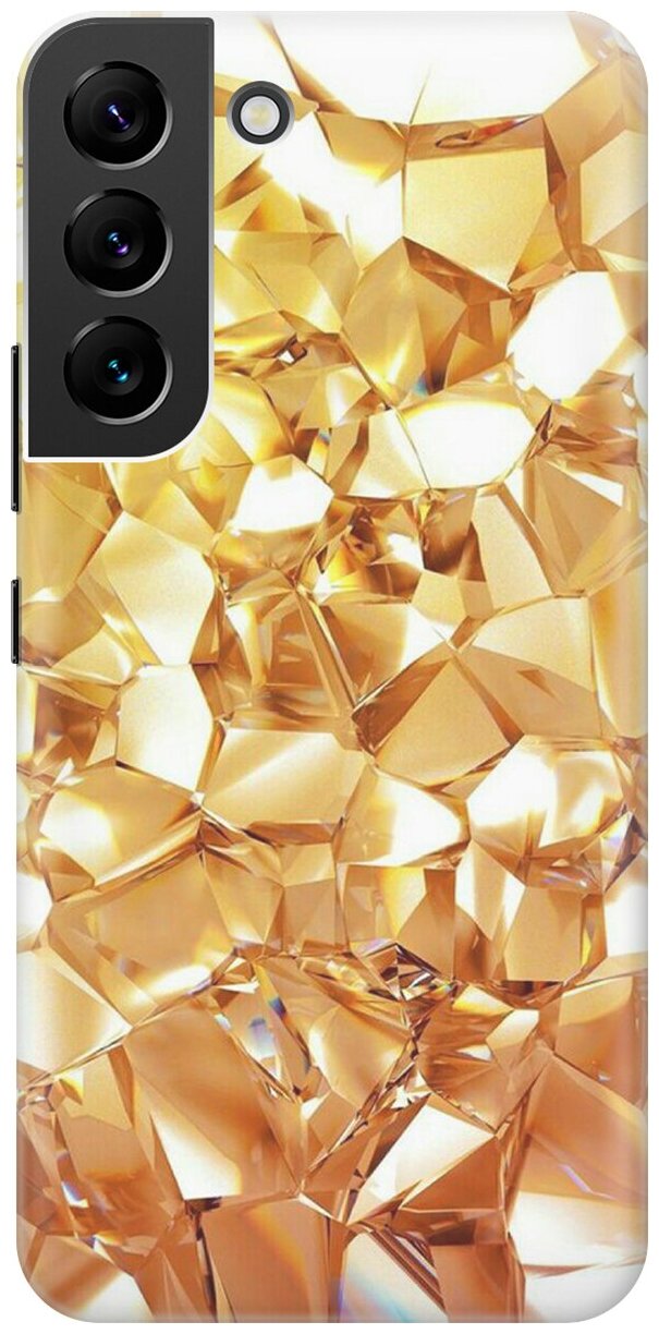 Силиконовый чехол Янтарные камни на Samsung Galaxy S22 / Самсунг С22