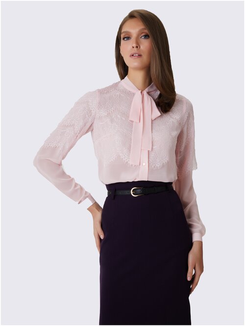 Блуза  Арт-Деко, размер 50, розовый
