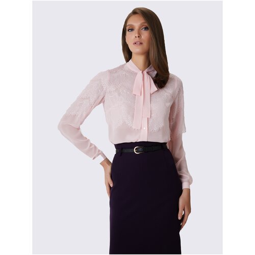 Блуза Арт-Деко, размер 50, розовый