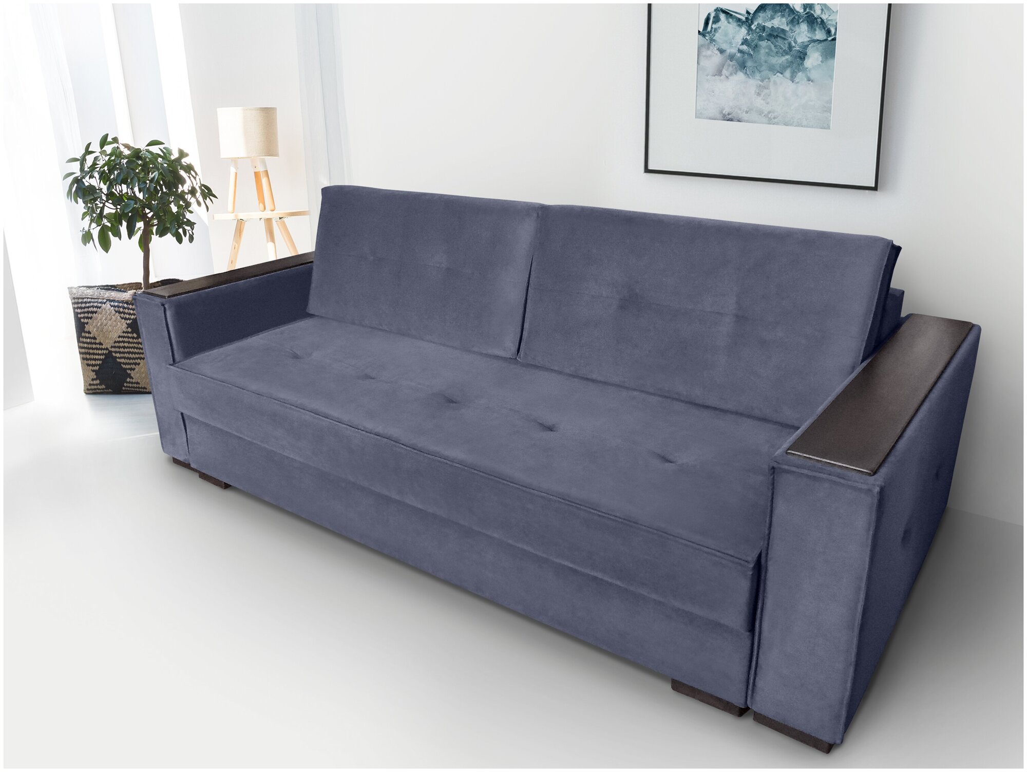 фото Прямой диван "Сенатор 2" NEW с накладками