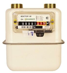 <b>Счетчик</b> газа Вектор М СГВ G-4 левый 3020 (Замена Владимир) <span>тип: мембранный, назначение: бытовой, типоразмер: G4</span>