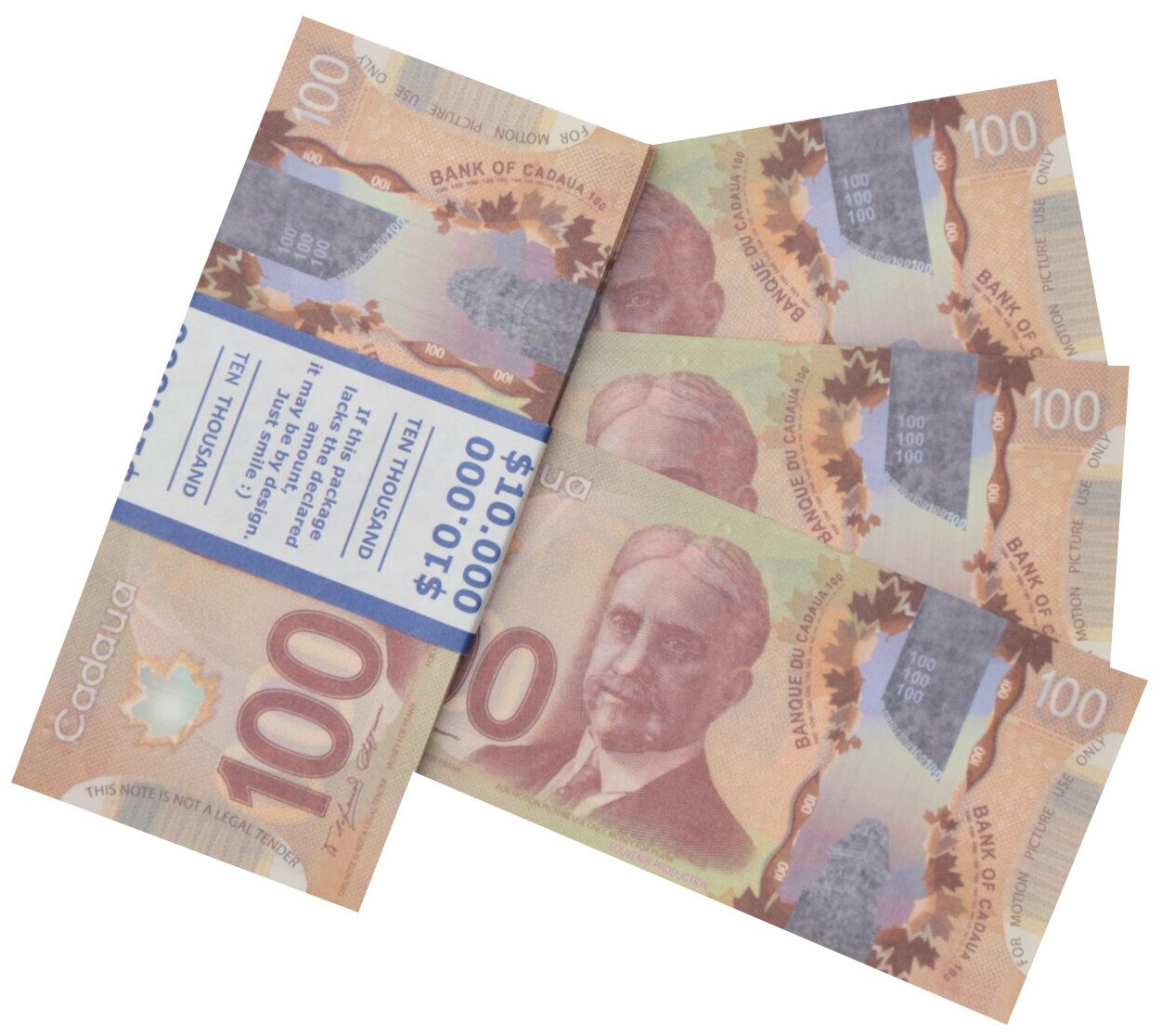 Забавная пачка денег 100 канадских долларов новые сувенирные деньги для розыгрышей и приколов