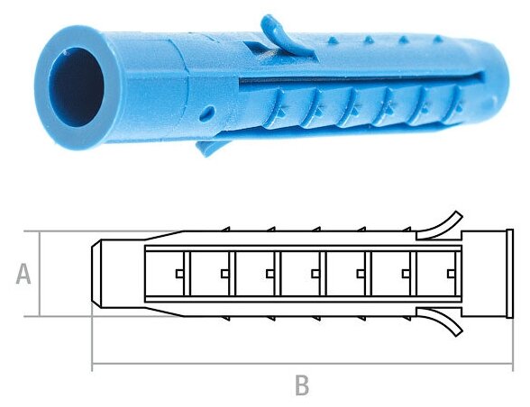 Дюбель распорный STARFIX SM-48345-250