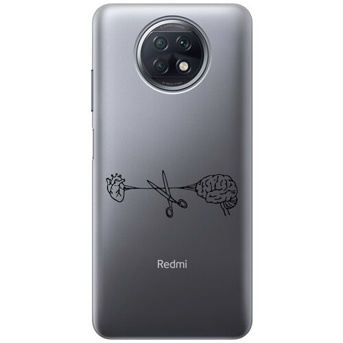 Силиконовый чехол на Xiaomi Redmi Note 9T, Сяоми Редми Ноут 9Т с 3D принтом Cut It прозрачный силиконовый чехол на xiaomi redmi note 9t сяоми редми ноут 9т silky touch premium с принтом cut it красный