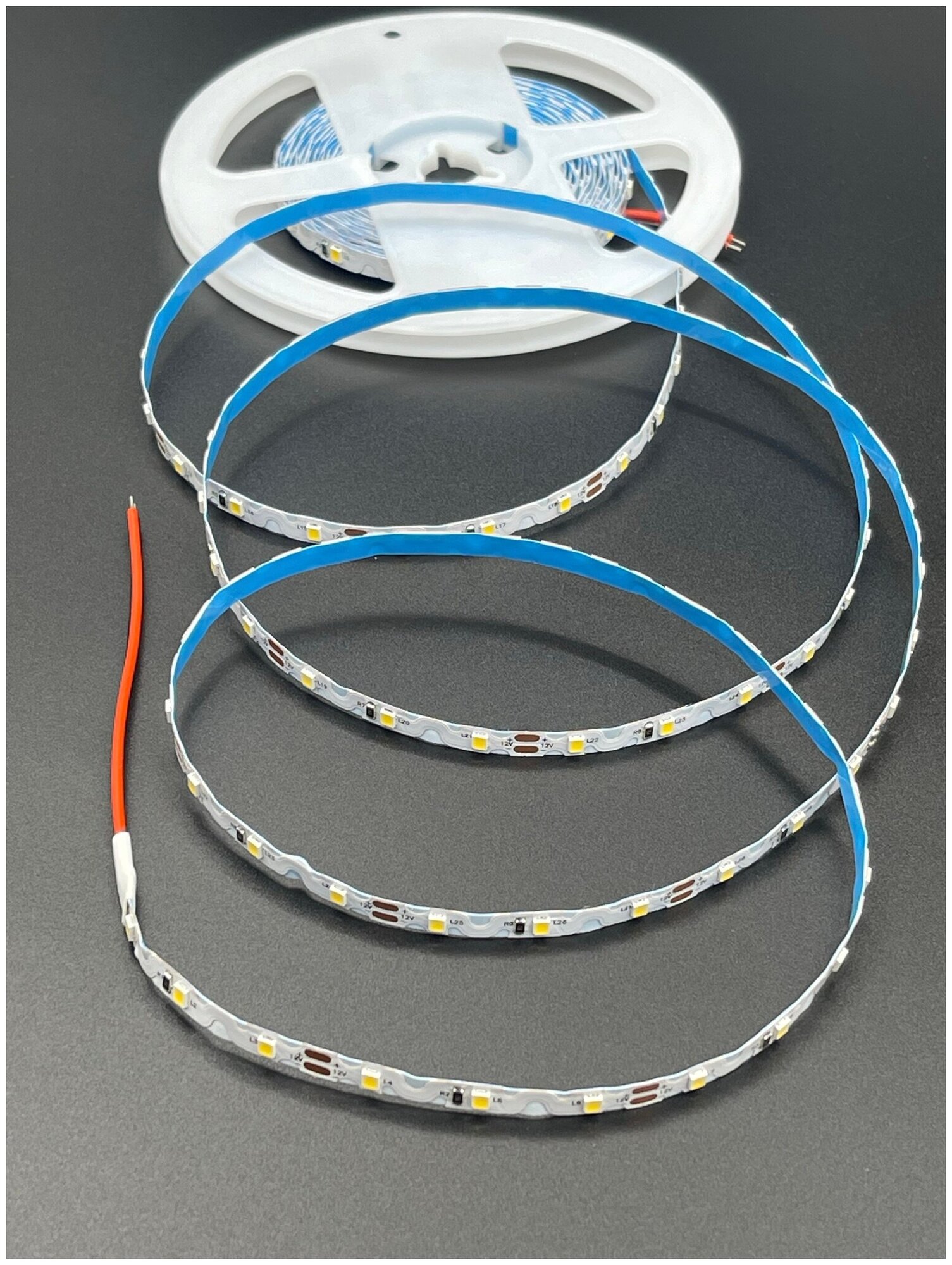 Гибкая лента светодиодная - змейка LED 7,2W, 2835-60 диодов на метр -IP20 12V Нейтральный белый, 4200K - фотография № 7