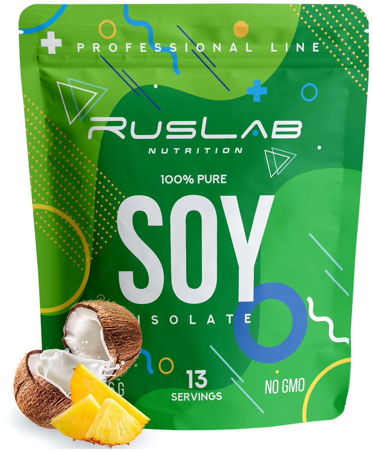 Соевый изолят SOY ISOLATE, протеин для вегетарианцев и веганов (416 гр), вкус имбирный пряник